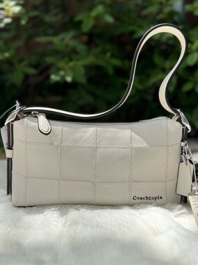 NWT Coach Coachtopia Alter Ego Small Slouchy Chalk Purse
